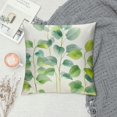 thumbnail image 2 of JEUXUS  Eucalyptus Leaves Pillow Covers Green Plants Decorative Throw Pillow Cases Soft Cushion Covers for Sofa Couch Car Bedroom Home Decor, 2 of 5