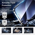 thumbnail image 4 of 3+1 Pack Ultra-Tough Tempered Glass Screen Protector Set for iPhone - Black Edge and Flawless Fit Tray, 1 Individual Camera Lens Protector, 4 of 21