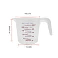 thumbnail image 4 of Longjian Measurement Cup Professional Hand Held Handled Transparent Graduated Cups Indoor Kitchen Laboratory Tool 250ML 1Set, 4 of 6