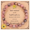 thumbnail image 2 of Top-kevin Sunflower Gift For Women, Sunflower Bracelet Jewelry Christmas Birthday Inspirational Gifts for Women Friends Daughter Niece Granddaughter Adults, 2 of 9
