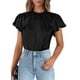 thumbnail image 1 of Blusa PRETTYGARDEN 2025 de Satén con Volantes Manga Corta XL, 1 of 5