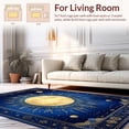 thumbnail image 2 of ODIKA 5'x7' Machine Washable Non-Slip Area Rug, Mystical Moon High Traffic Rug, Blue, 26698, 2 of 7