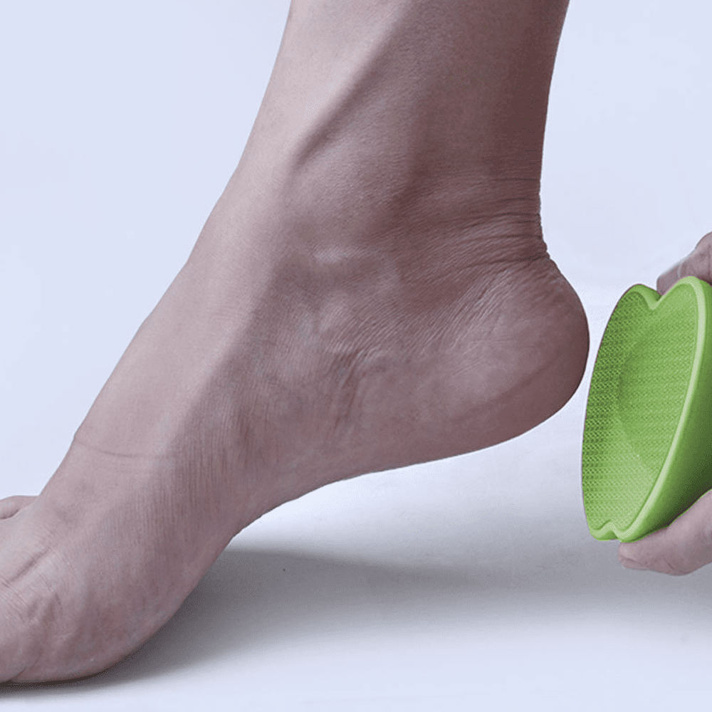 Vnanda Bare August Glass Foot File Callus Remover for Feet - Heel Scraper & in Shower Foot Scrubber Dead Skin Remover - Pedicure Foot Buffer for Soft