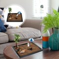 thumbnail image 4 of Mini Ocean Garden Sand Tray Beach Meditation Ocean Scene Sandbox for Desk with Sand Wooden Tray Lid Sea Rakes Rocks and Accessories 1 Set, 4 of 8