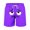 Purple, variant on CYRBOKO Boys Beach Shorts, Elastic Waist Quick-dry Loose Drawstring Funny Shorts for Summer Orange Size 9-10 T