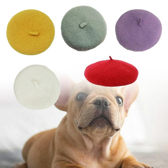 5 Piezas De Sombrero De Lana Para Perros Y Gatos, Cuerda Elástica Ajustable Duradera Salvador Sombrero de gato ajustable