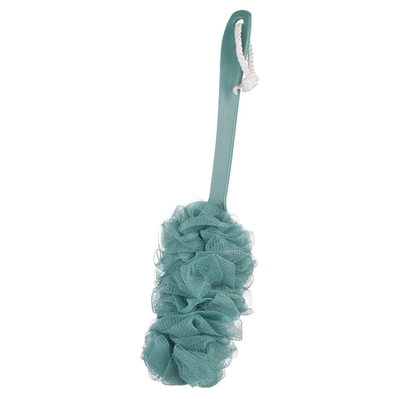 Long Handle Exfoliating Body Scrubber Back Shower Brush with Frosted Sponge for Deep Cleansing and Massage