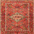 thumbnail image 1 of Ahgly Company Machine Washable Indoor Square Traditional Red Area Rugs, 3' Square, 1 of 7