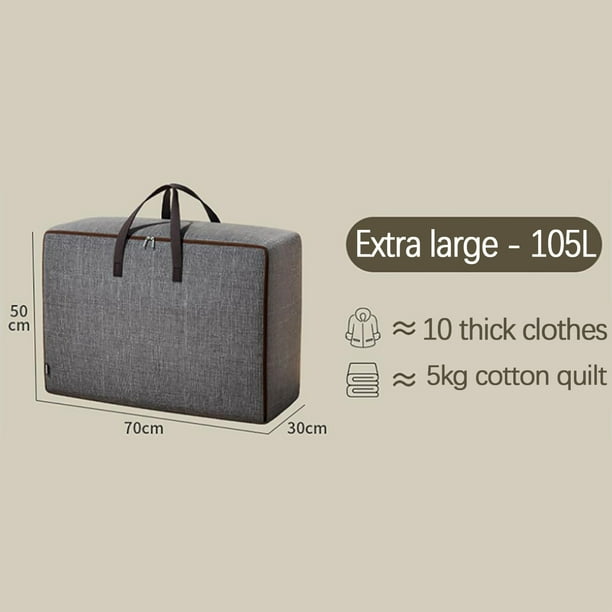 Baúles de almacenamiento, organizadores de armario y almacenamiento, bolsa de almacenamiento de gran capacidad con asa, bolsa de almacenamiento de gran capacidad, cubo de almacenamiento plegable para