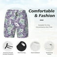 thumbnail image 5 of Daiia Lavender Flowers Mens Swim Trunks Swim Shorts Quick Dry Swim Shorts with Mesh Lining Pockets-Small, 5 of 9