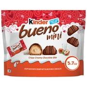 Kinder Bueno Mini, Milk Chocolate and Hazelnut Cream Bars, Valentine's Day Gift, 5.7 oz