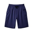 thumbnail image 4 of Mens Beach Shorts Swim Trunks Quick Dry Swim Shorts with Zipper Pocket Funny Swimwear Bathing Suits No Lining Size 4XL Navy, 4 of 5