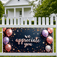 thumbnail image 6 of Decorative Design Appreciation Banner Gold Glitter Thank You Balloon Decoration for Employee Recognition Office Events Party Celebration, 6 of 7