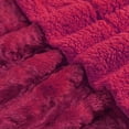 thumbnail image 2 of Home Soft Things Plain Faux Fur Throw - Chilli Pepper - 60" x 80", 2 of 7