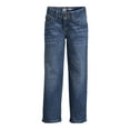 thumbnail image 2 of Wonder Nation Boys Relaxed Denim Jeans, Sizes 4-18, Slim & Husky, 2 of 5