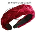 thumbnail image 3 of Elegant Vintage Hair Plush Braided Design Wide Vintage Headbands Hair Decors Comfortable Hair Accessory For Women, 3 of 8