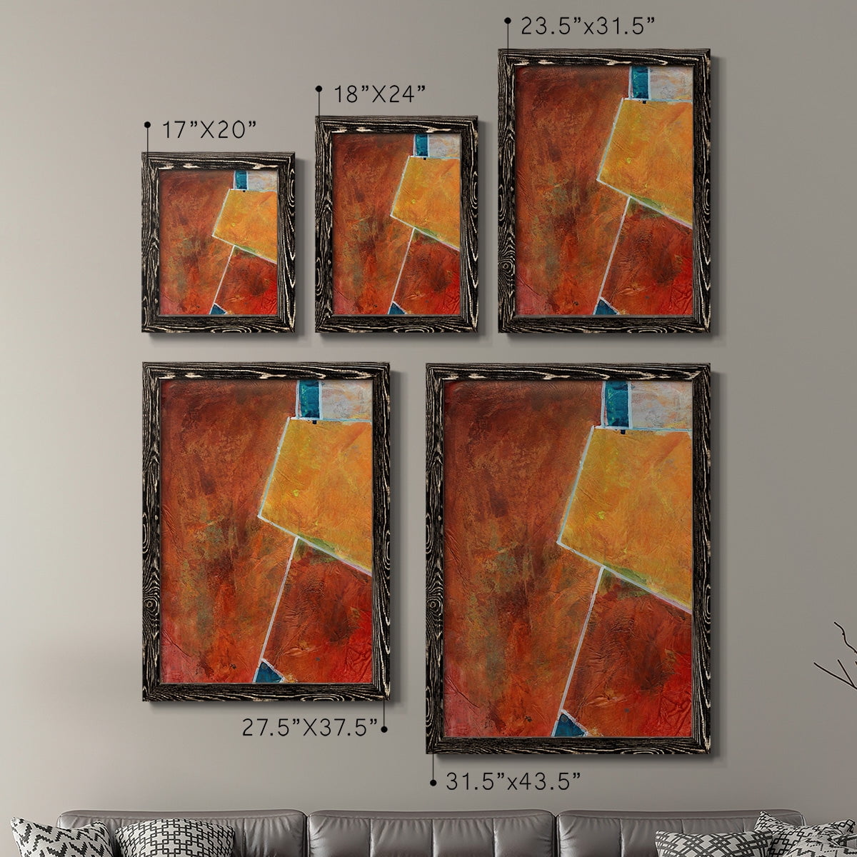 Primary Connection I - Premium Framed Canvas 2 Piece Set - Ready to Hang