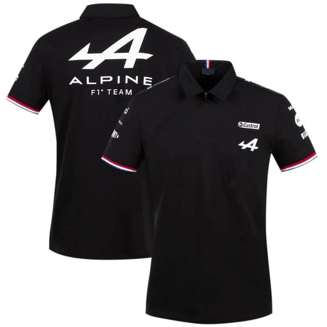New F1 Racing Suit Red Bull Short Sleeve Top Polo Shirt Team Men-siniker