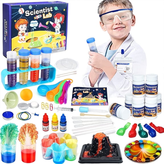 RUVINCE 60-Piece Science Toys Kit - Multicolor Educational STEM Activities, Scientific Experiments for Kids