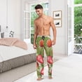thumbnail image 7 of Cute Strawberry and Flowers Ghost Pajama Pants, Men's Lounge Pants Light with Drawstring and Pockets, Christmas New Year Birthday Father's Day Gifts, Medium, 7 of 7
