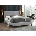 thumbnail image 1 of Platform Bed upholstered in Tufted Fabric - Gray, 1 of 3