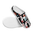thumbnail image 3 of Lsque Geometric Sports Energetic Burst Pattern Womens Comfort Cotton on Scuff With Memory Foam and Anti-skid Sole Slipper-46/47, 3 of 7