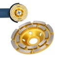thumbnail image 1 of 4 Inch Double Row   Grinding Wheel Polishing Tool For Concrete Granite Marble, 1 of 8
