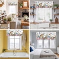 thumbnail image 5 of Summer Ocean Valance Curtain Sea Turtle Coral Fish Seahorse Jellyfish Window Valances Rod Pocket Short Curtains Window Treatments for Kitchen Bedroom Bathroom Laundry 60" x 14", 5 of 9