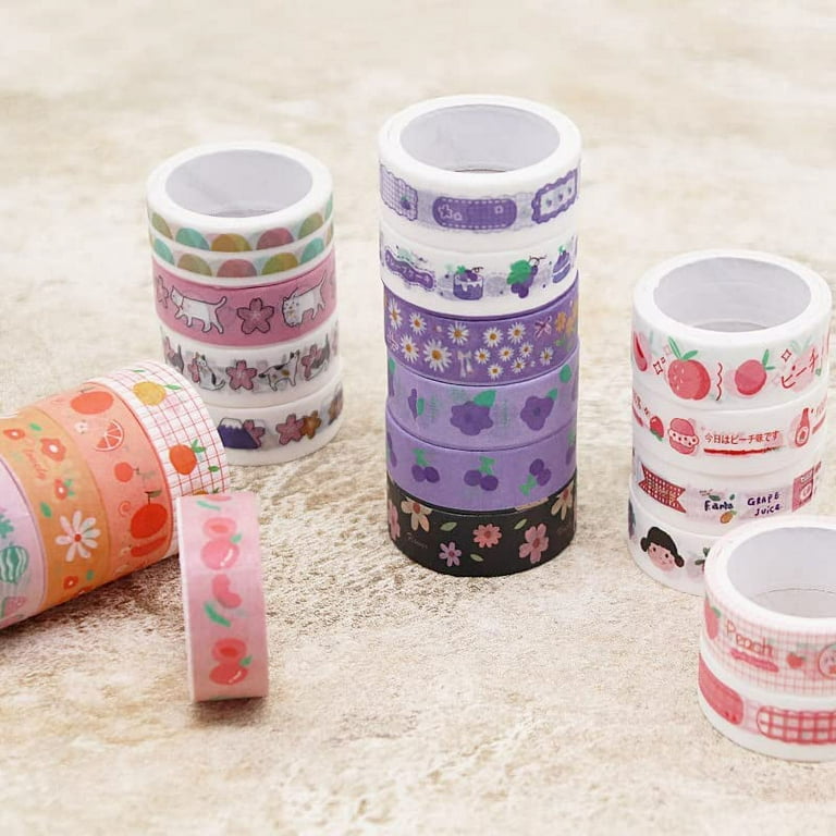 8pcs/set Retro Solid Color Basic Decoration Washi Tape Set DIY Scrapbook  Journal Sticker Masking Tape Kawaii School Supplies