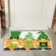 thumbnail image 3 of Alfombrilla del día de San Patricio Pequeña franela sintética de forma fresca Alfombra decorativa para la puerta del baño Suave absorbente Holiday Green Design, 3 of 6