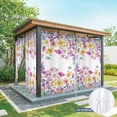 thumbnail image 6 of Outdoor Curtains for Patio Waterproof, Pink Spring Floral Outdoor Privacy Panels Grommet, Flowers Elegant Pastoral Watercolor Blackout Outside Curtains for Porch/Cabana 54"x95", 2 Panels, 6 of 8