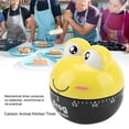 thumbnail image 4 of Temporizador de cocina, temporizador mecánico, forma de animal de dibujos animados lindo Temporizador de cocina Contadores mecánicos Reloj para herramienta de temporización de cocción(amarillo), 4 of 10