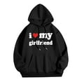thumbnail image 1 of Sweat à Capuche Mode Saint-Valentin pour Hommes avec Fermeture Éclair, Léger, Graphique, 1 of 2