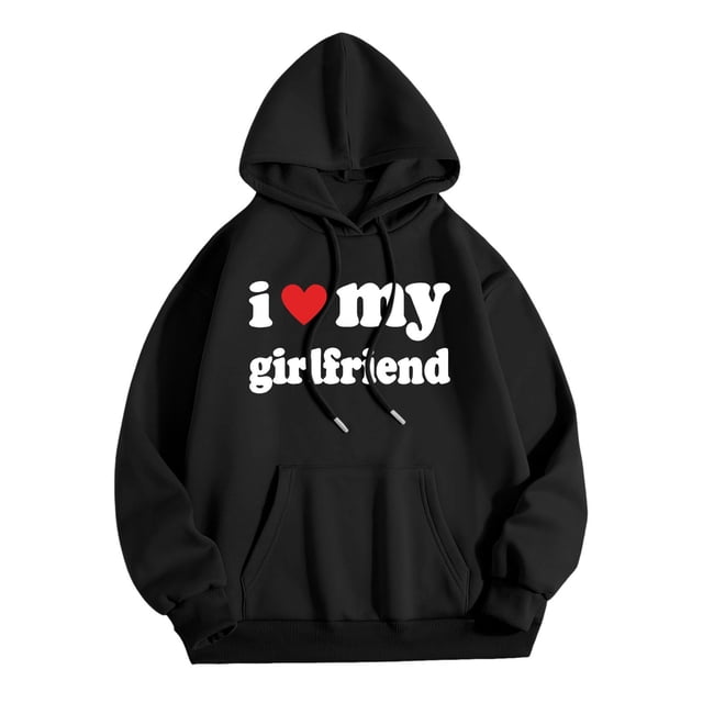 Sweat à Capuche Mode Saint-Valentin pour Hommes avec Fermeture Éclair, Léger, Graphique