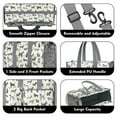 thumbnail image 3 of Teacher Tote Bag,Cute Animal Dogs Teacher Utility Tote Bag,Large Work Tote Bags for Women with Multiple Pockets,Top Zipper Closure,13.8x10.6x6.7 Inch, 3 of 5