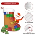 thumbnail image 7 of Cauagu Colorful Building Blocks A for Christmas Stockings,1-Pack Large Xmas Stocking Holiday and Farmhouse Stocking Fit for Christmas Holiday Party Decoration(17.7*11 Inch), 7 of 7