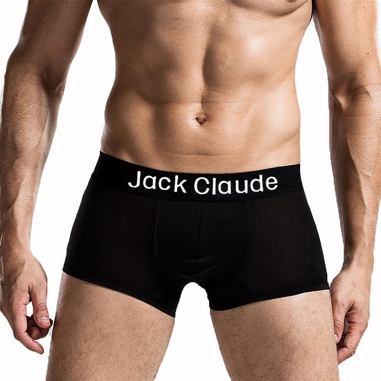 Jack Claude Men's U Convex Pouch Breathable Activewear Boxer Briefs & Trunks, Multicolor (5-Pack)