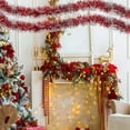 thumbnail image 6 of Tinsel Garland, Outdoor Garland for Christmas Tree Tinsel Garland, 6.5 FT Yellow Garland Christmas Green Tinsel Garland, Christmas Garland for Stairs Railing, Christmas Tinsel Garland, 6 of 9