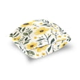 thumbnail image 5 of Yellow Flowers Leaves Vintage Style Throw Pillow Covers Pillowcases 16 x 16 Inch Home Decor 2 Packs for Bedroom Sofa, 5 of 6