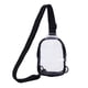thumbnail image 2 of Nueva bolsa de pecho transparente de PVC, horizontal, mini, de viaje, de un solo hombro, cruzada, para deportes al aire libre., 2 of 7