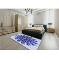 thumbnail image 4 of Ahgly Company Indoor Round Patterned Royal Blue Area Rugs, 8' Round, 4 of 6