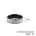 thumbnail image 4 of Will Always Be With You Stainless Steel Couples Ring Wedding Promise Ring Letter Engagement Wedding Promise Rings Jewelry, 4 of 8