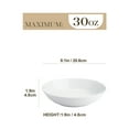thumbnail image 5 of vancasso Pasta Bowls, Porcelain Salad Bowls Set of 6, Large White Serving Bowls, Soup Bowls, 30oz, 5 of 7