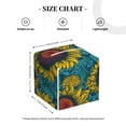 thumbnail image 4 of Sikiie Sunflowers Leather Tissue Box Cover Square, tissue box holder, Tissue Box with Bottom Belt-5.2”x5.2”x5.2”, 4 of 7