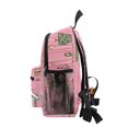 thumbnail image 4 of FORMRS School Backpack with Front Zippered Pocket 12" Student Travel Daypack, Pink Gingerbread House, 4 of 6