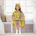 thumbnail image 7 of Pumpkin Halloween Pattern Design Wearable Blankets Hoodie Oversize Sherpa Wearable Soft Blanket Warm Cozy 3-14 Age, 7 of 7