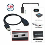 Chenyang Single USB 3.1 Front Panel Socket Key-A Type-E to USB 2.0 Type-A Male Extension Cable