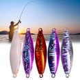 thumbnail image 2 of KUFptva 30/40/60/80/100/120G Metal Jigging Spoon Fishing Baits Artificial Hard Baits Jigs Fishing Tackle Accessory, 2 of 7