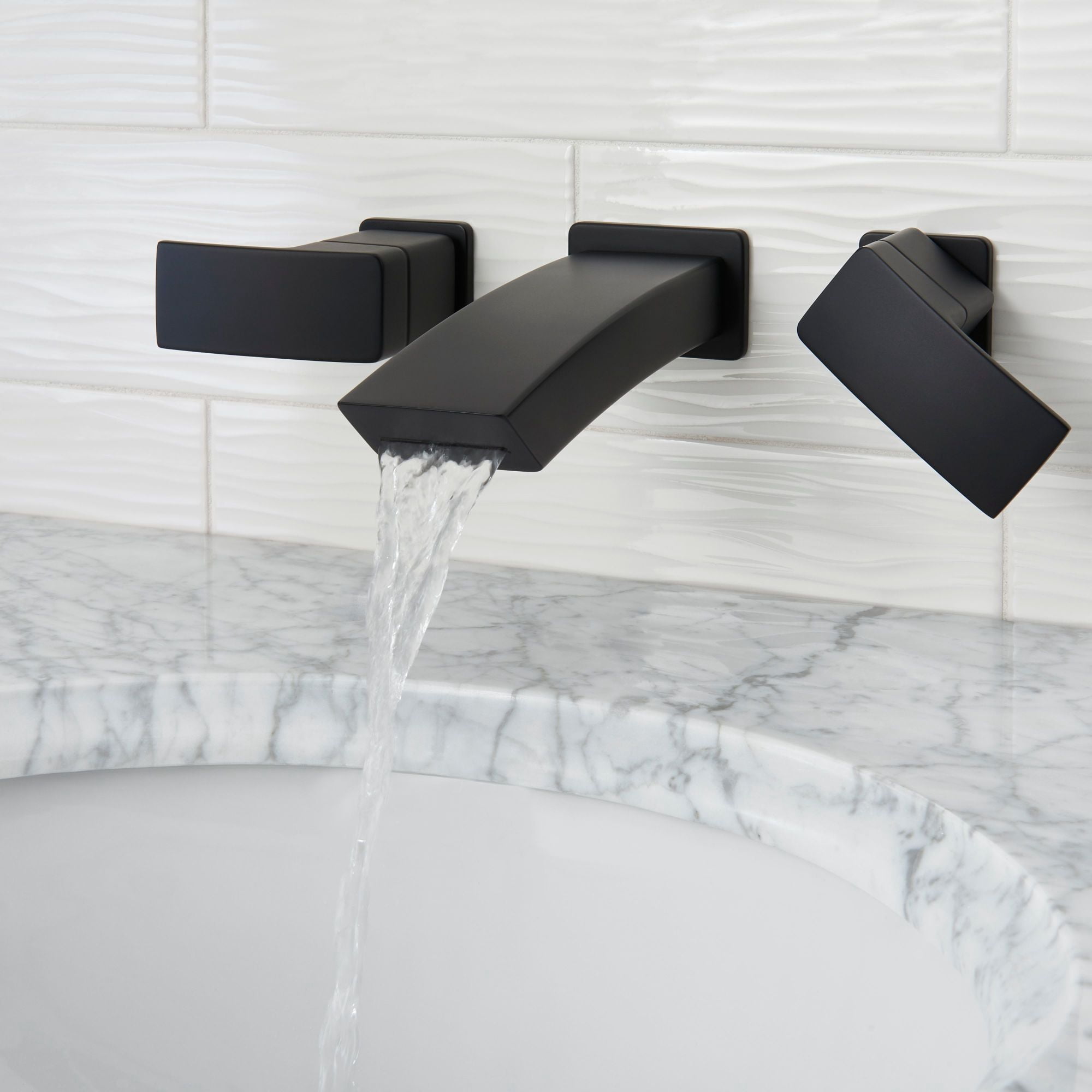 Pfister LG49DF3K Kenzo 2-Handle 8" Wallmount Bathroom Faucet in Brushed Nickel