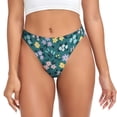 thumbnail image 1 of Balery Floral Tangas de Algodón para Mujer con Estampado – Ropa Interior Sexy, Transpirable, G-string-X-Small, 1 of 6